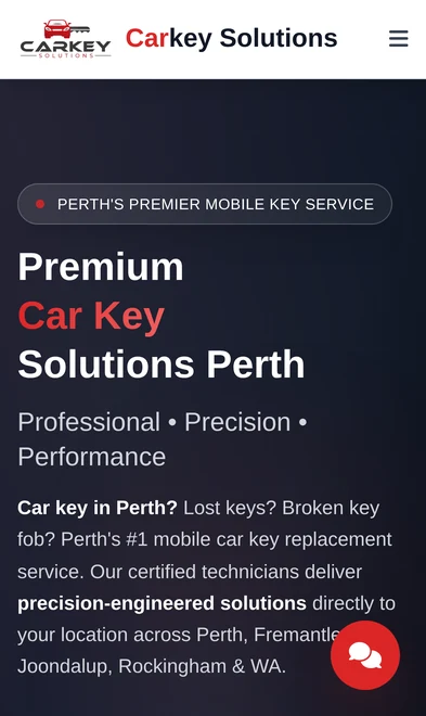 Car Key Solutions Perth mobile view
