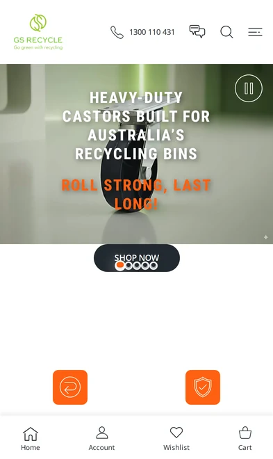GS Recycle mobile view