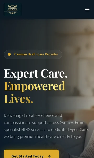 Jiwan Health Services mobile view
