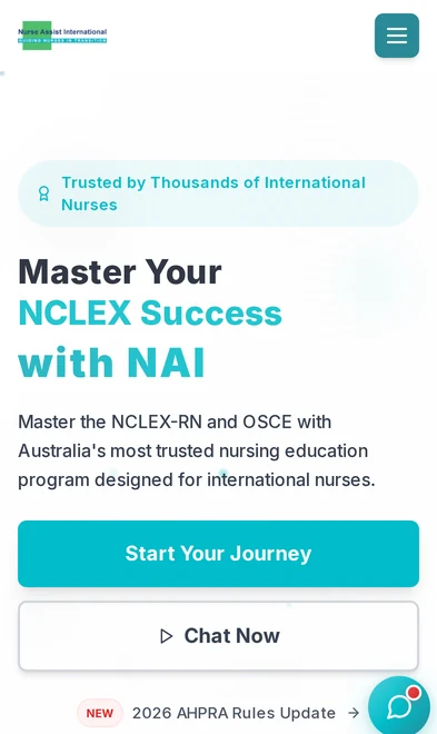 Nurse Assist International mobile view
